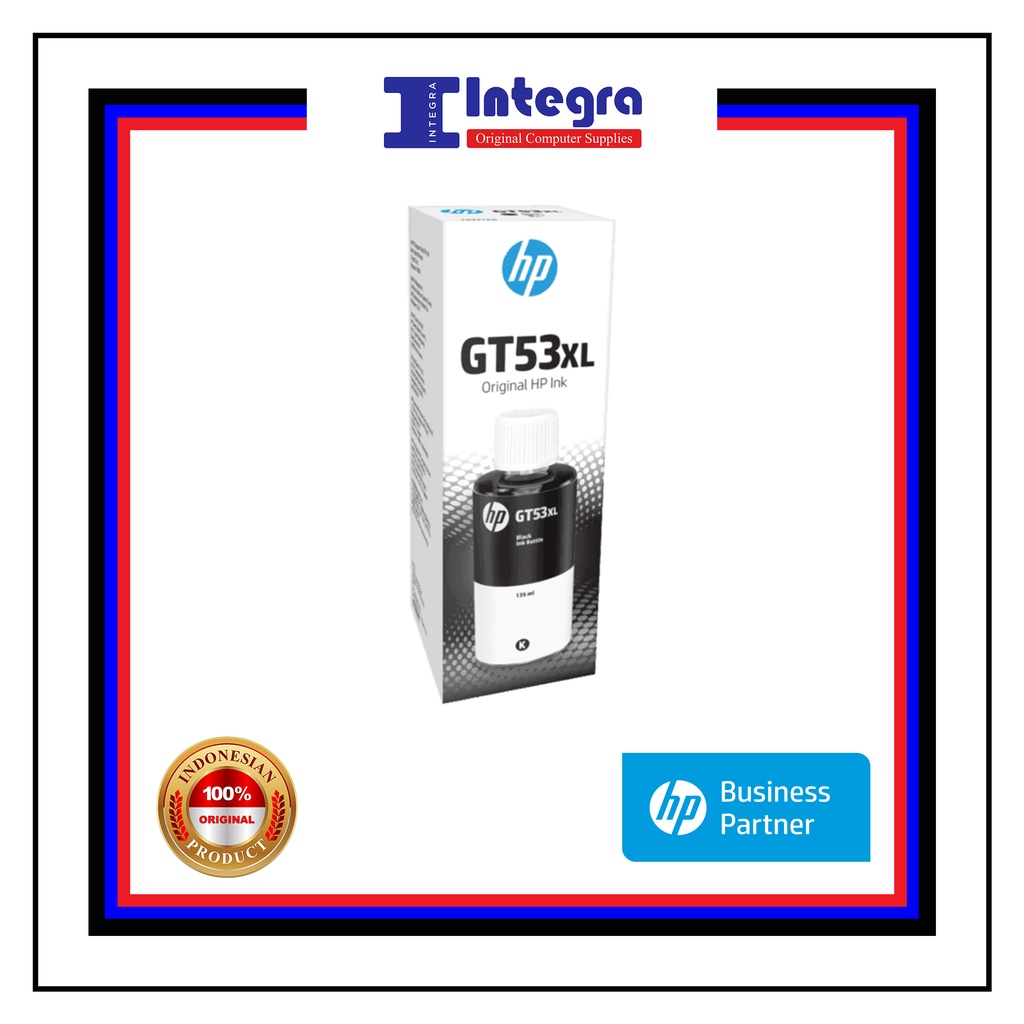 Tinta HP GT 53 XL Black Original Ink Bottle - 1VV21AA GT53XL HP Ink tank 115 315 415 Smart Tank 210 500 515 520 580 615 670 720 750