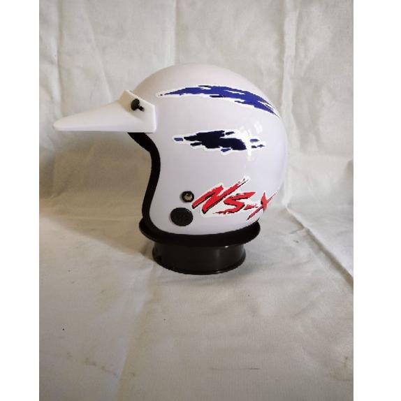 MGN.27Jn22ᴵ - (Full White Edition ) Helm jadul Honda NSX GL Series Win100 Astrea Grand Honda C70
