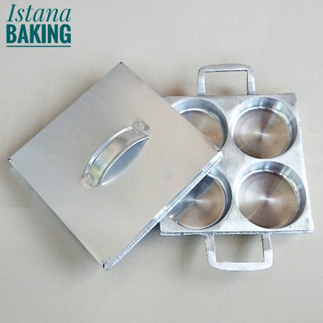 [Istana Baking] Cetakan Apem Kue Lumpur Serabi Martabak Mini 4 Lubang