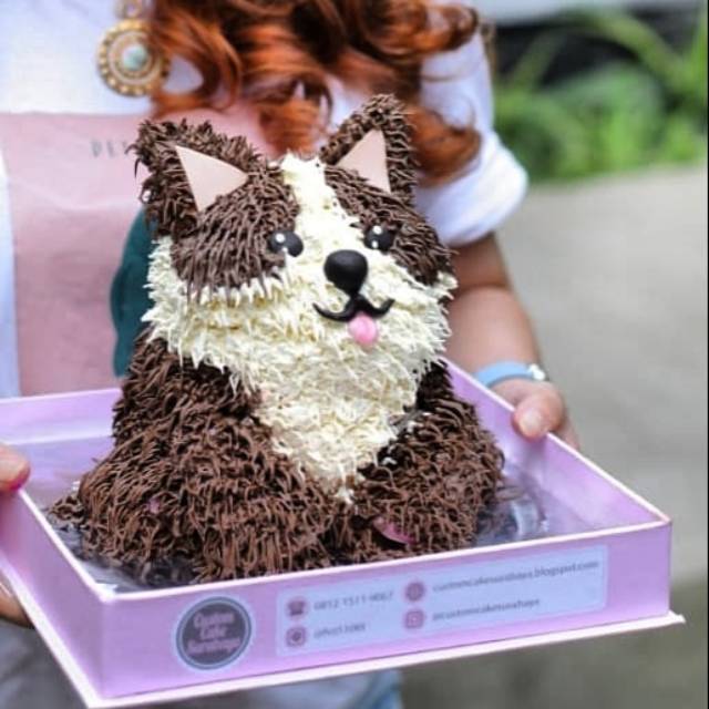 

Kue Tart Cake Ulang Tahun Anak Anjing 3D Custom Design Surabaya