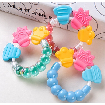 OSM - M626 Mainan Rattle Genggam Bayi Gigitan Empeng Buah Plastik / Teether Gelatin / Gigitan Bayi-3