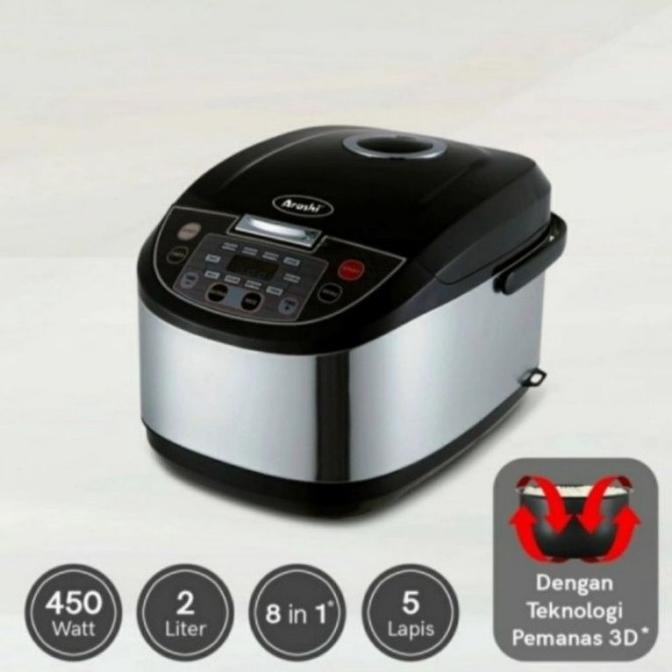 Rice Cooker Digital 3D Arashi 8 In 1 Adc 2003 - Magic Com 2 Liter Adjzplxxa6