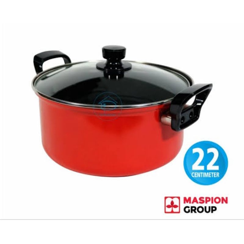 Panci Teflon Dutch oven Maspion 22 cm