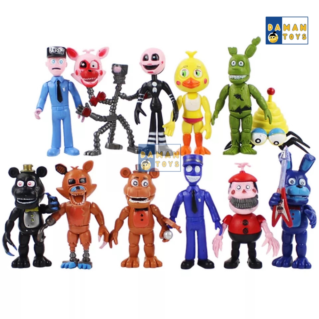 Action Figure FNAF Five Night At Freddy Fazbear Bonie Foxy Montgomery Glamrock