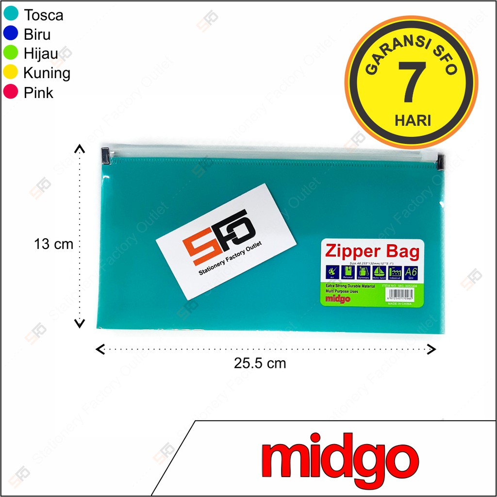 

Zipper Bag MIDGO A6 - 3053
