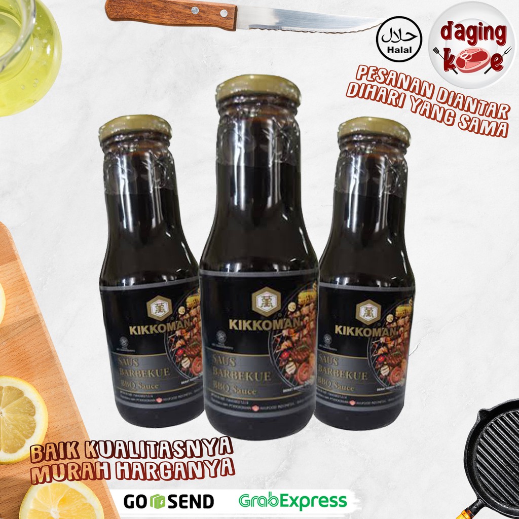 

KIKKOMAN BBQ SAUCE SAUS BARBEQUE HALAL 300 gr DK117