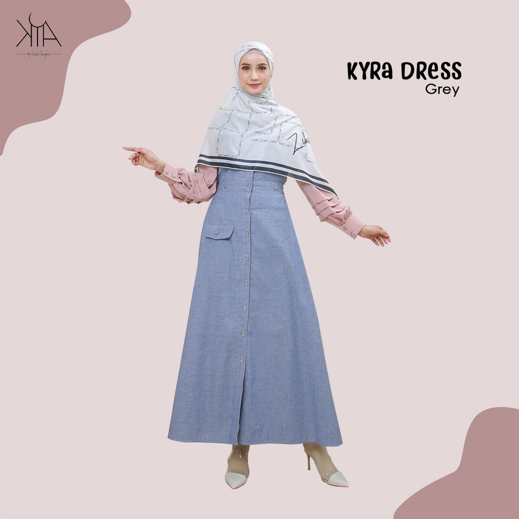 

KIAbyzaskiasungkar KYRA DRESS - GREY