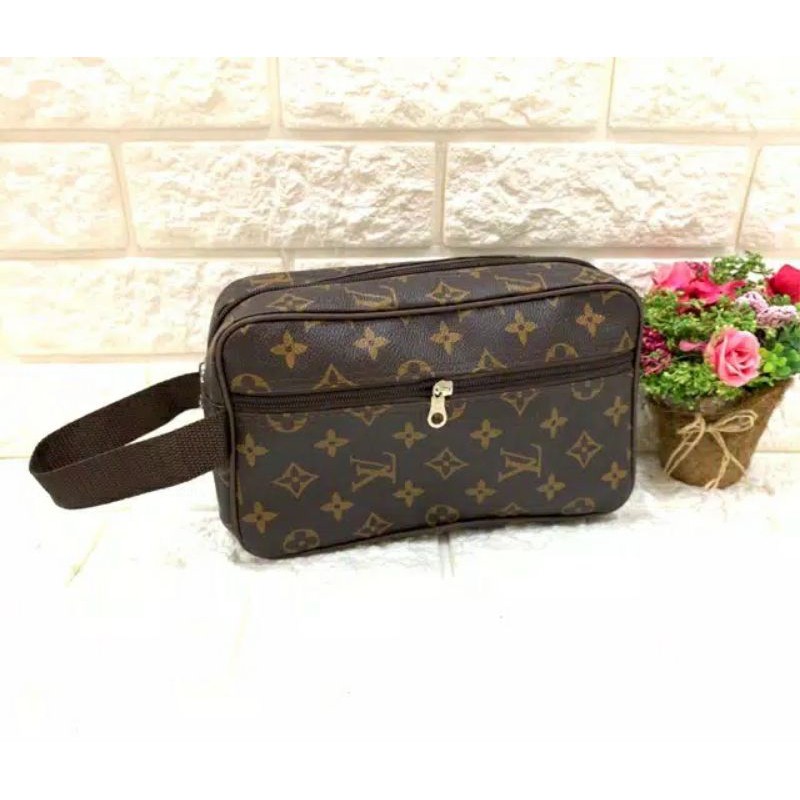 Dompet kosmetik besar serbaguna lv pouch