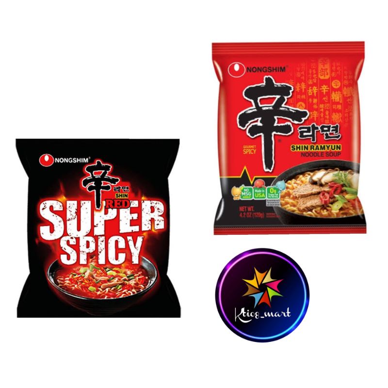 

NONGSHIM SHIN RAMYUN 120gr Spicy Mushroom/ Red Super Spicy/ Noodle impor