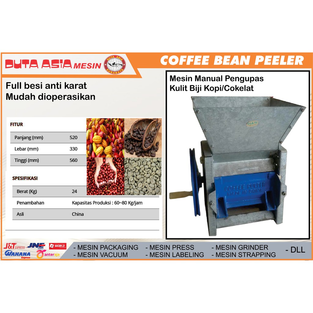 

MESIN PENGUPAS BUAH KOPI DAN COKLAT (BASAH)
