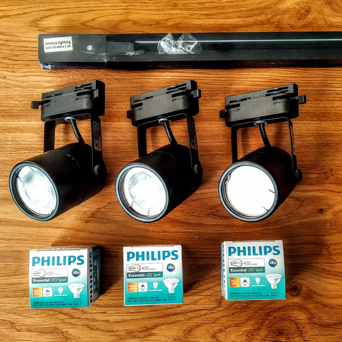 LAMPU REL CAFE LED PHILIPS REL TRACK ARTALUX AR368 LED PHILIPS 4.5W