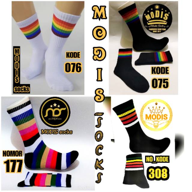 Kaos kaki rainbow | kaos kaki pelangi | kaos kaki oldschool | kaos kaki motif | kaos kaki skate | ol