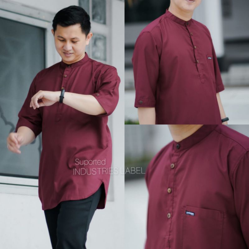 Kurta Pakistan l Baju Koko kurta Pakistan l Kurta Pakistan lengan tiga perempat l Koko Qurta l Qurta