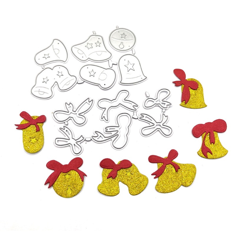 Cetakan Stensil Cutting Dies Motif Sarung Tangan Natal Bahan Metal Untuk Scrapbook / Craft DIY