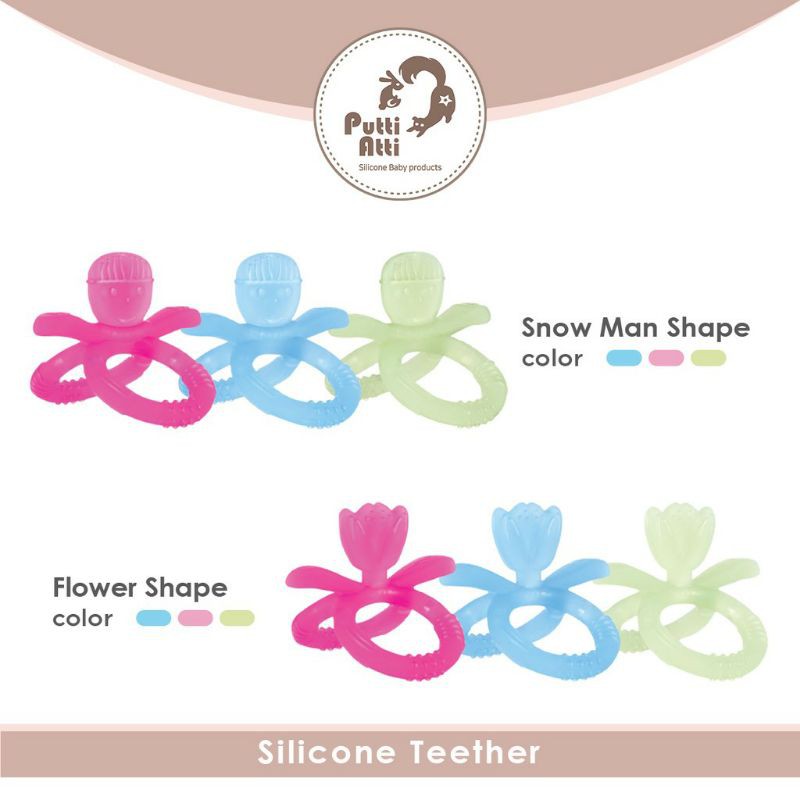 Putti Atti Silicone Teether Flower - Gigitan Bayi