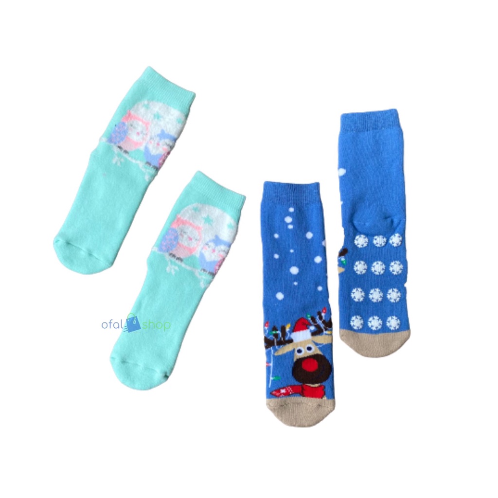 3 pcs Kaos kaki anak PAUD &amp; TK / kaos kaki anak motif boneka / kaos kaki lucu