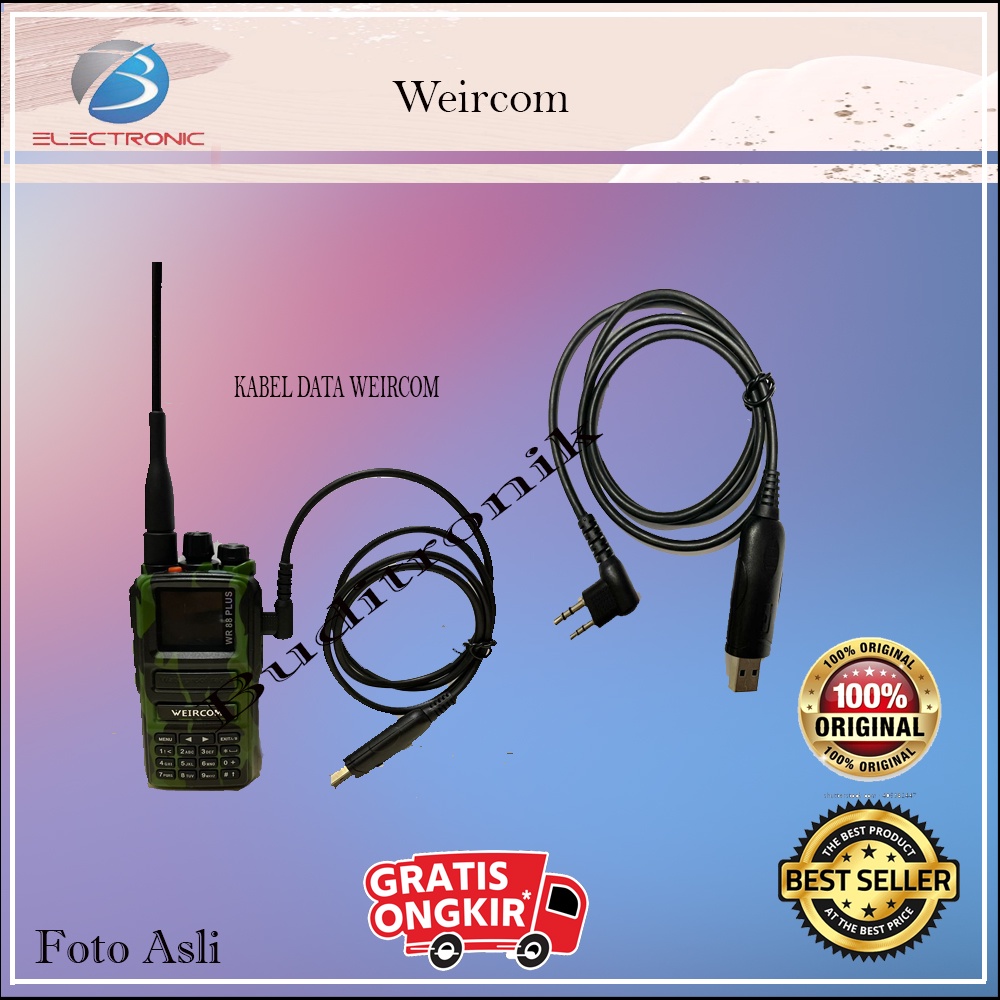 Kabel Data Ht Weircom + Softwear PROGRAM USB HT WEIRCOM WR 88 PLUS / WR 808