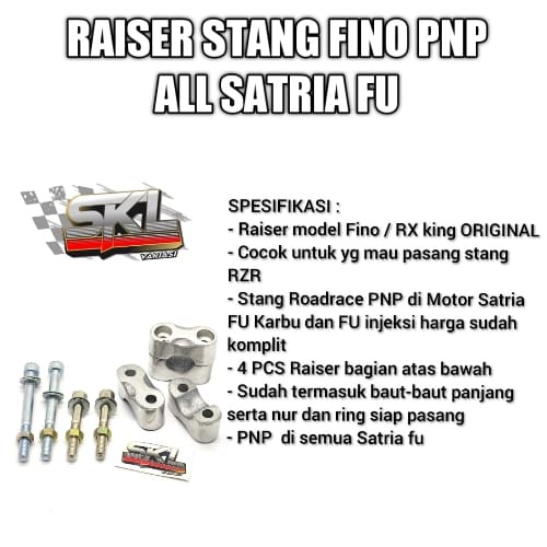 Paket Stang RZR Plus Raiser Fino PNP Suzuki Satria Fu