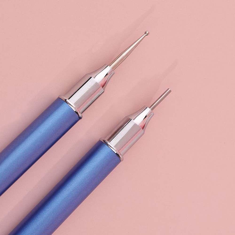 Needway Pena Bor Kuku DIY Tahan Lama Lukisan Kuku Manicure Alat UV Gel Pen Double Head Nail Rhinestone Picker