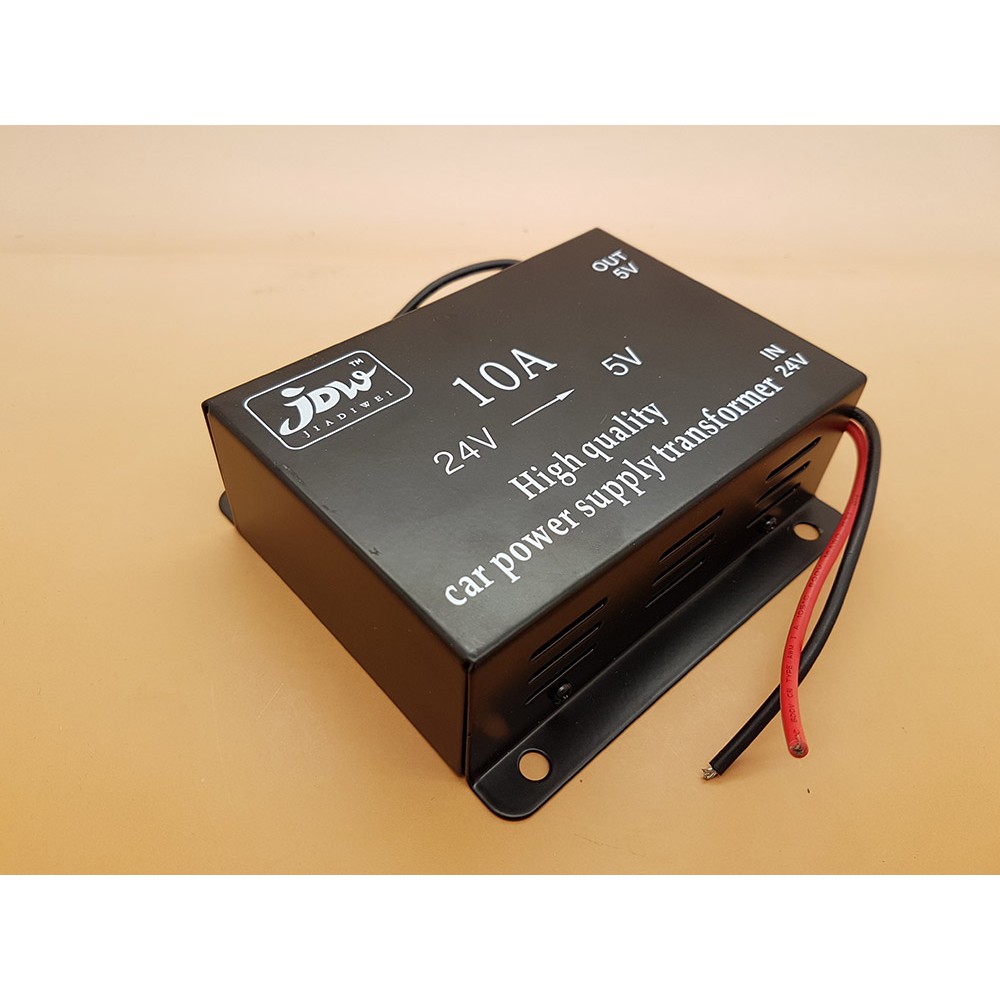 DC 24V to 5V 10A Car Power Supply Converter ( Penurun tegang