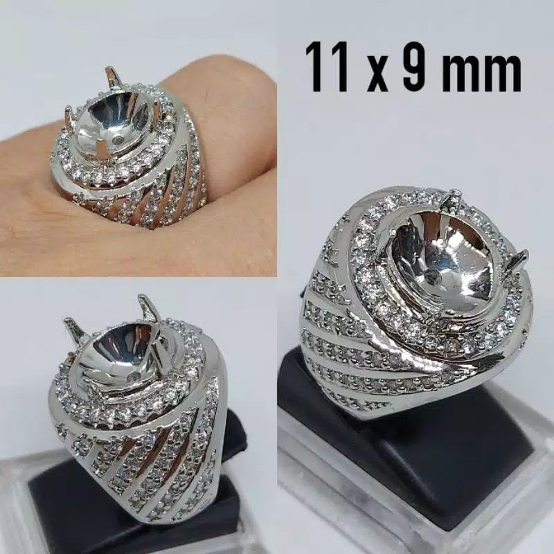 CINCIN / EMBAN / RING ALPAKA SUPER MICRO SETTING FULL MATA