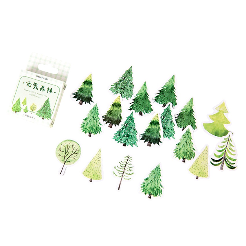 

[PER BOX] Stiker Aesthetic Tumblr Deco Scrapbook Bujo Diary DIY Vitality Forest