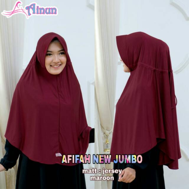 Bergo Afifah New jumbo by Ainun hijab