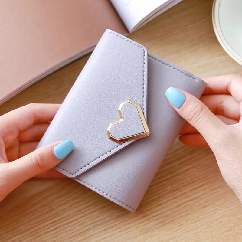 ♥TMALL88♥ Dompet Lipat Mini Wanita / Variasi Love / Style Korea