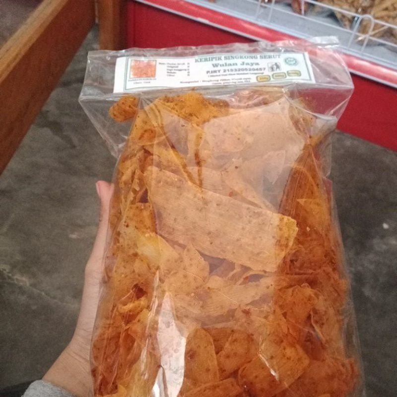 

keripik singkong serut/pedas