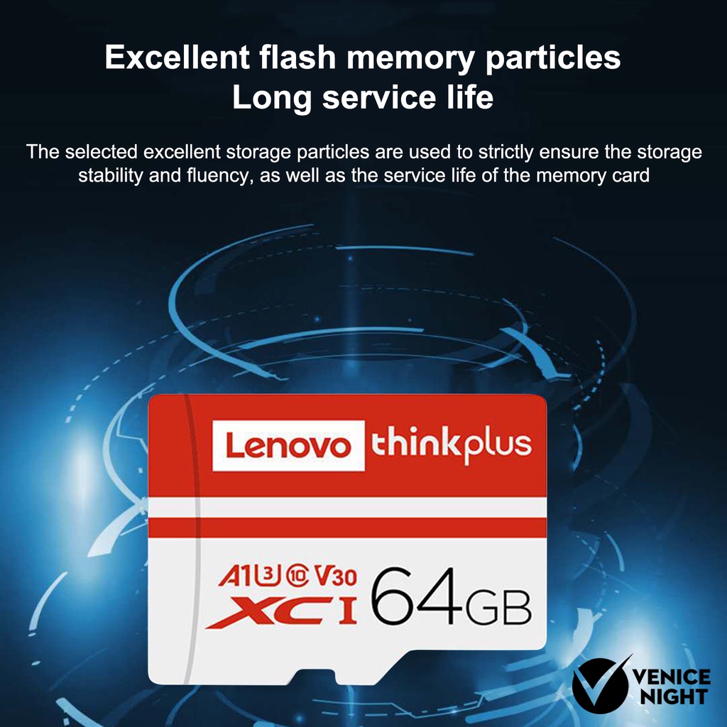 (SC) Lenovo Memory Card U3 High Speed 32GB / 64GB / 128GB / 256GB / 512GB / 1TB TF / Micro-SD Anti Air