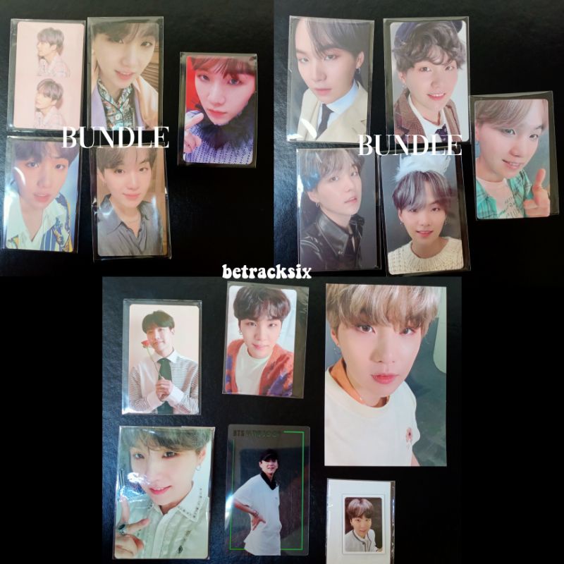 pc photocard bts suga yoongi album mots7 persona lights jepang pob weverse be answer ring be magnet