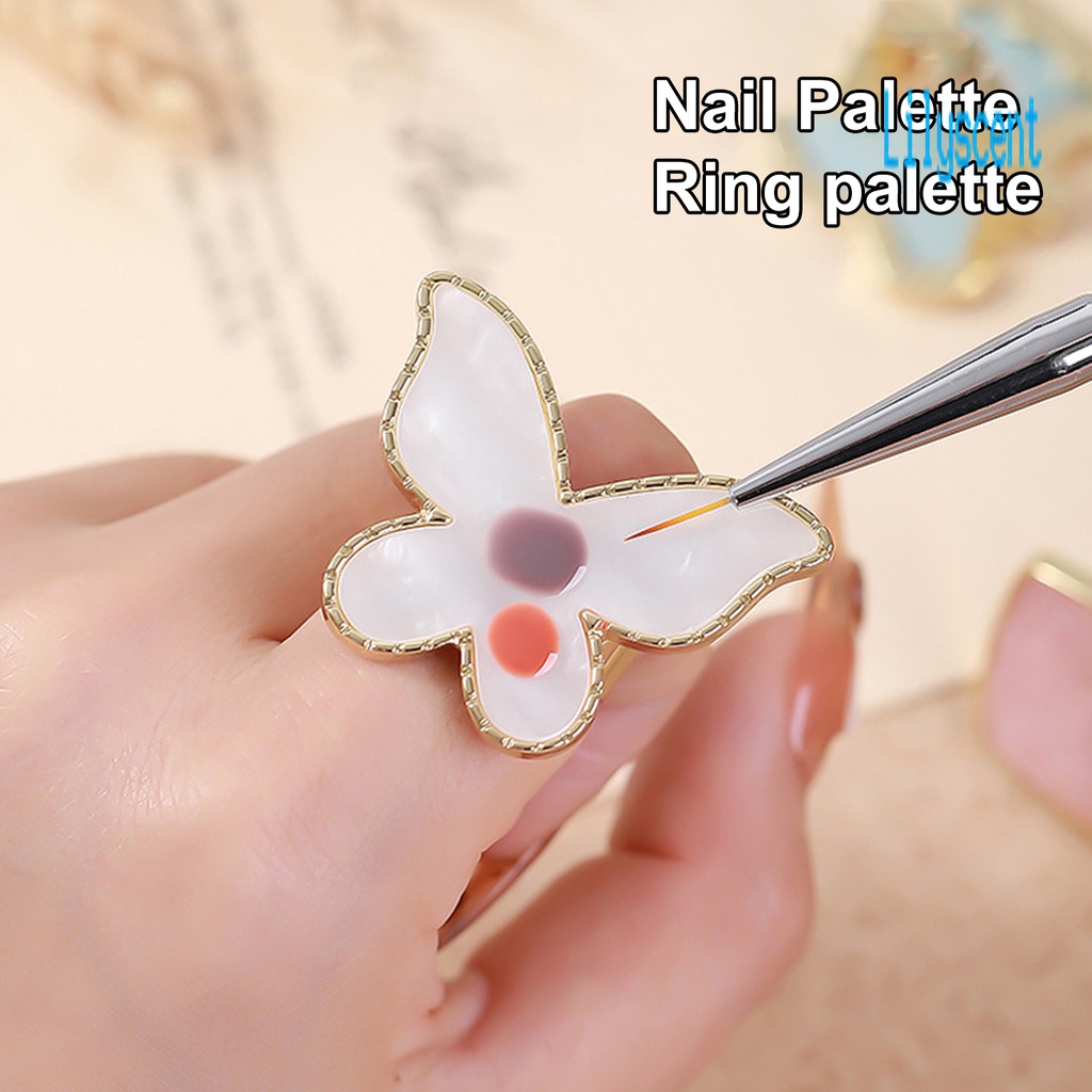 Lily Cincin Palet Campur Warna Kuteks / Nail Art Universal Mudah Dibersihkan