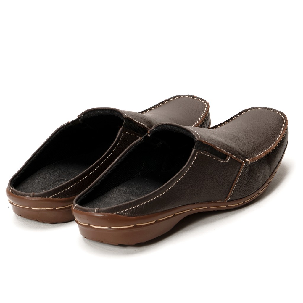 Sandal Slop Kulit Pria Bustong Model Moralist Original Handmade M.AR01-7
