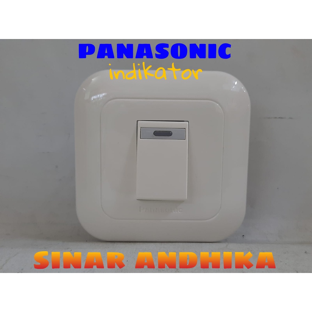 SAKLAR ENGKEL KECIL INDIKATOR PUTIH PANASONIC WEJ 78019+WEJ 5571