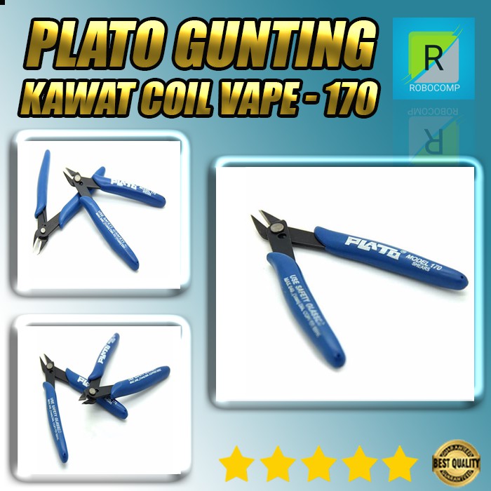 Gunting Kawat Plato Coil Vape - Blue