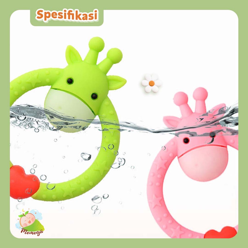 MOMOGII Teether Gigitan Bayi Bentuk Rusa