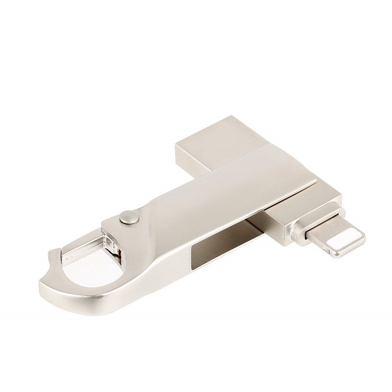 Flash Disk USB OTG 2 in 1 512GB Bahan Metal Untuk PC / Handphone