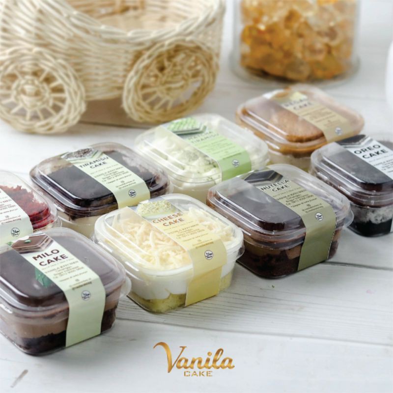 Mini Dessert Vanila Kitchen Cake Box Murah Premium Best Seller
