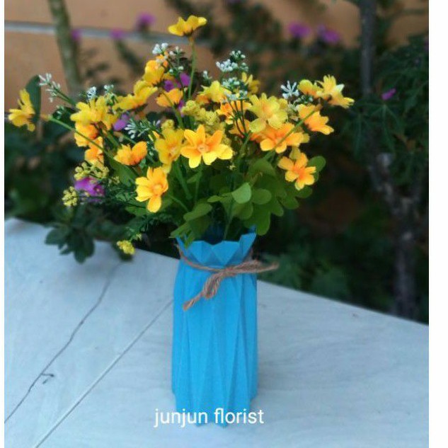 bunga daysi mini pot shabby chic