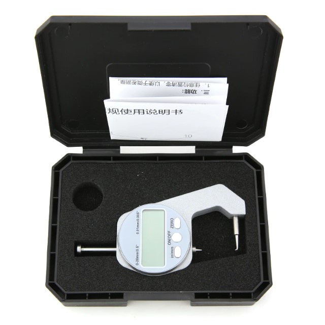 Alat Ukur Ketebalan Pipa Thickness Gauge Plat Besi Pipe Tube Micrometer 0-10mm 0.01