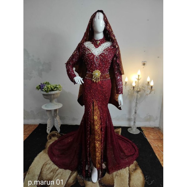 KEBAYA KOTO FULL PAYET MUTIARA/KEBAYA PENGANTIN AKAD