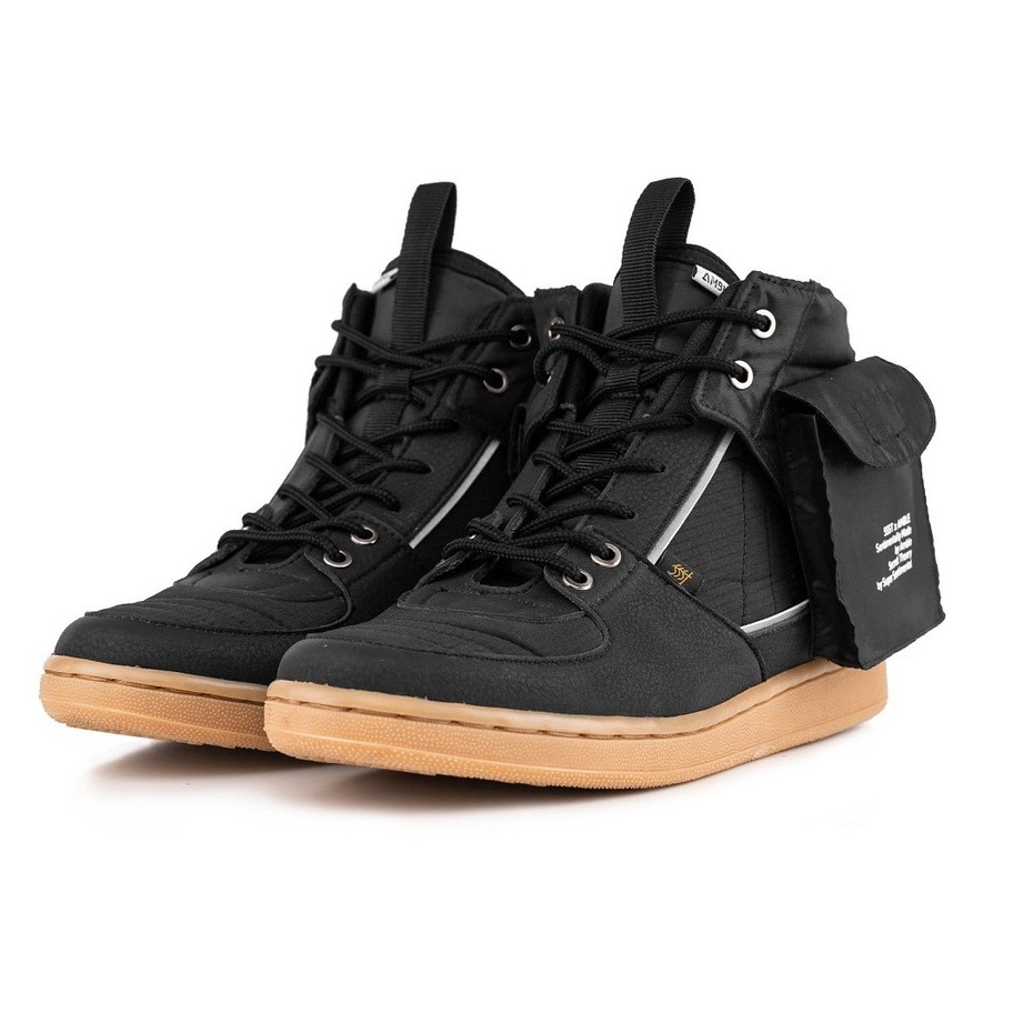 AMBLE - Sepatu Pria - ADAM HI BLACK – AMBLE X SSST