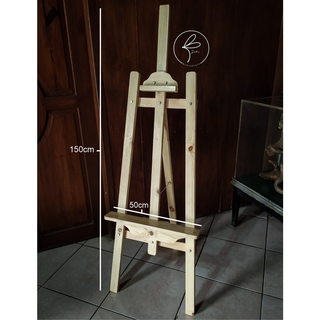 

Easel Stand Kayu Tripod Penyangga Kanvas Dekorasi