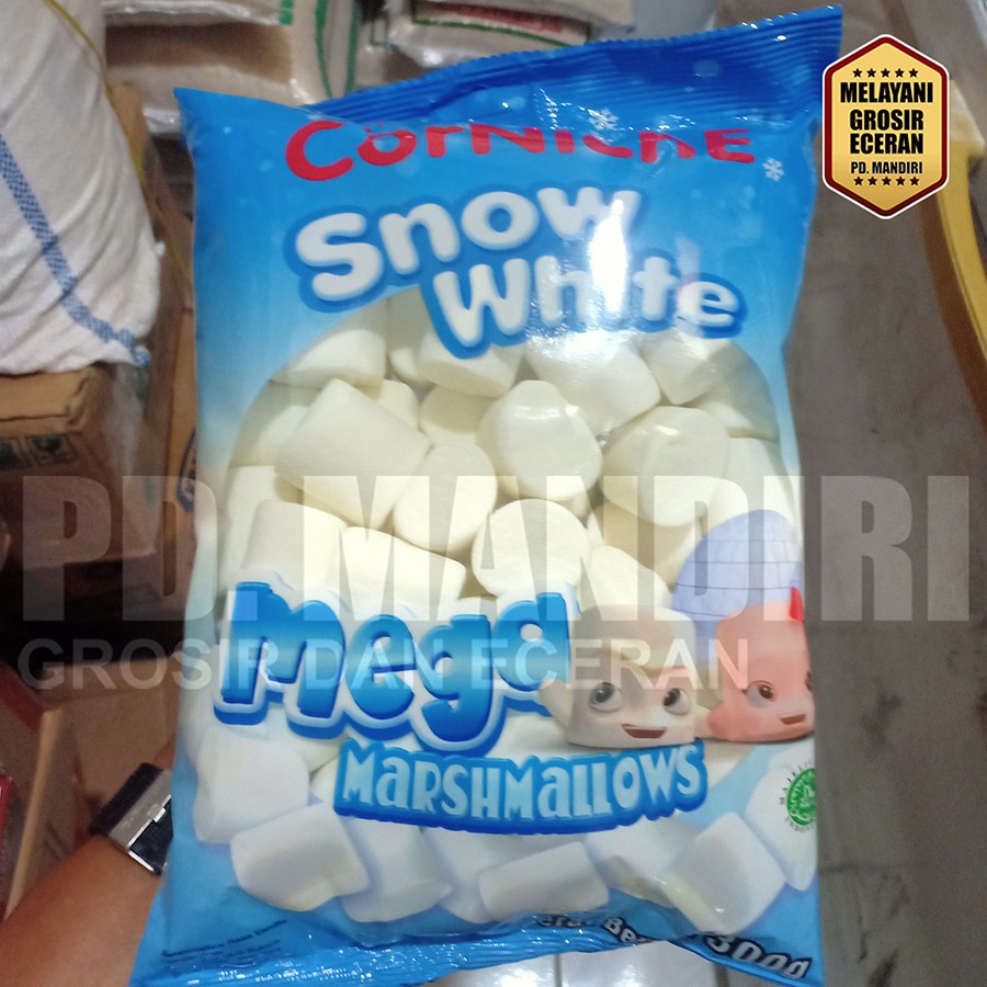 

CORNICHE SNOW WHITE MEGA MARSHMALLOW 300 GR