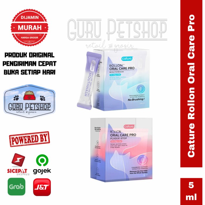 Cature Rollon Oral Care Pro Mouthwash / Plaque Stop / Penghilang Bau