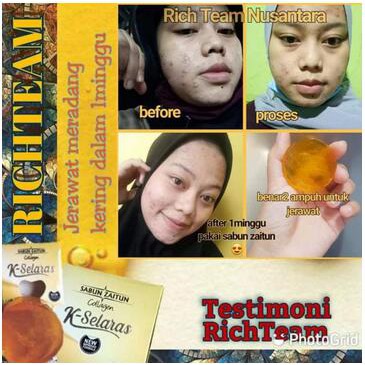 SABUN WAJAH ZAITUN COLLAGEN K- SELARAS COLAGEN FACIAL SOAP K-SELARAS K selaras
