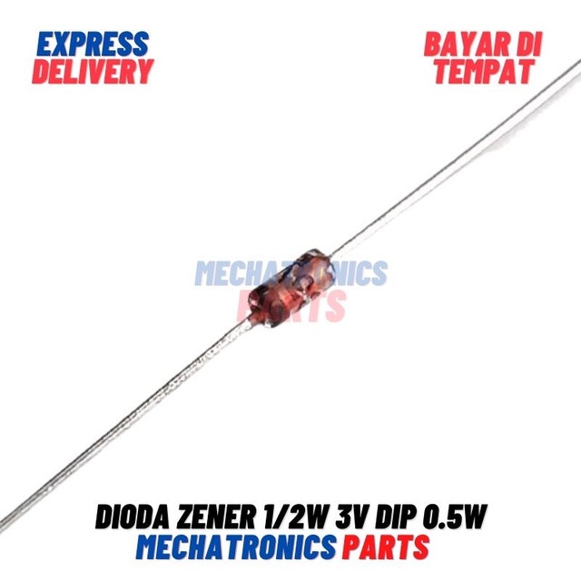 [5793] DIODA ZENER 1/2W 3V DIP 0.5W