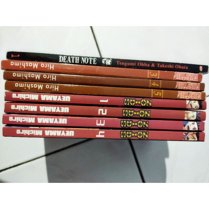 komik zoids, komik fairy tail, dan komik death note