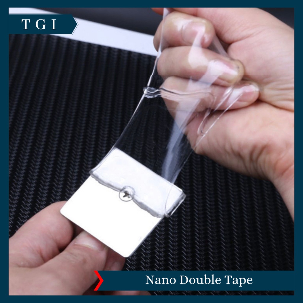 TGI - DOUBLE TAPE NANO TAPE GRIP TAPE ISOLASI 2 SISI SELOTIP TAPE PEREKAT SUPER