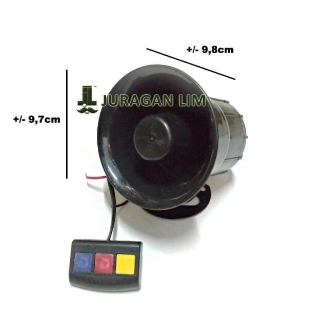 Klakson Toa Polisi / Patwal / Sirine 3 Suara MINI - HI TECH aganlim88 Murah